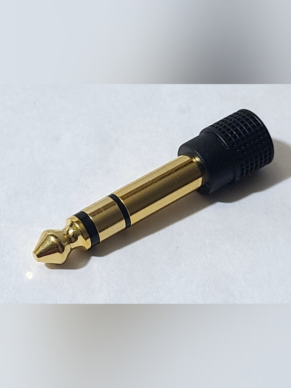 Gold Plated Stereo Audio Adapter 6.35mm Plug to 3.5mm Jack